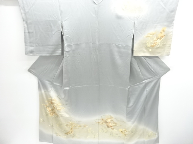 JAPANESE KIMONO / HOMONGI / EMBROIDERY / KIKU & UME 